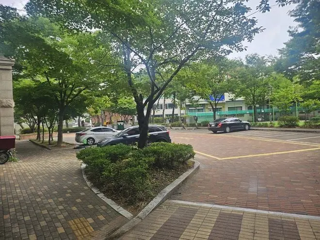 행사 전 비어 있던 단지 마당
